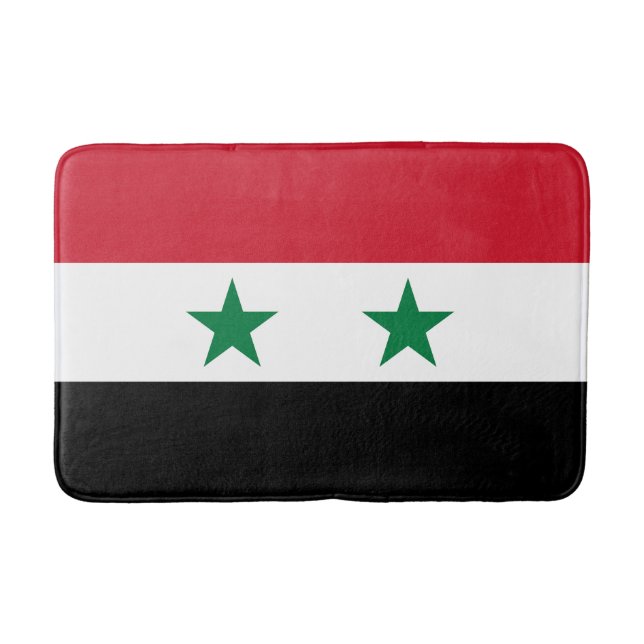 Syria Old Flag Bath Mat (Front)