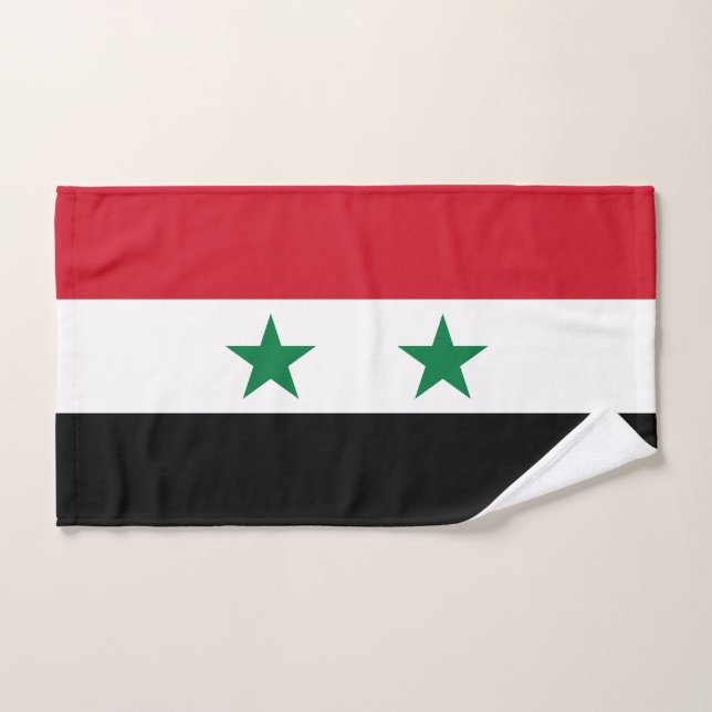 Syria Old Flag Bath Towel Set (Hand Towel)