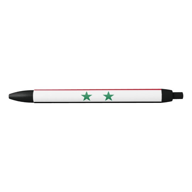 Syria Old Flag Black Ink Pen (Front)