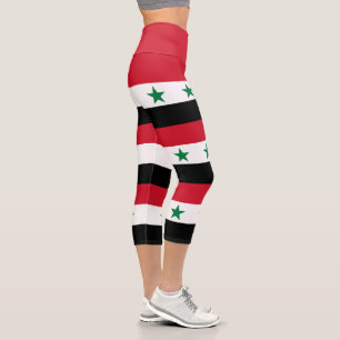 Syria Old Flag Capri Leggings