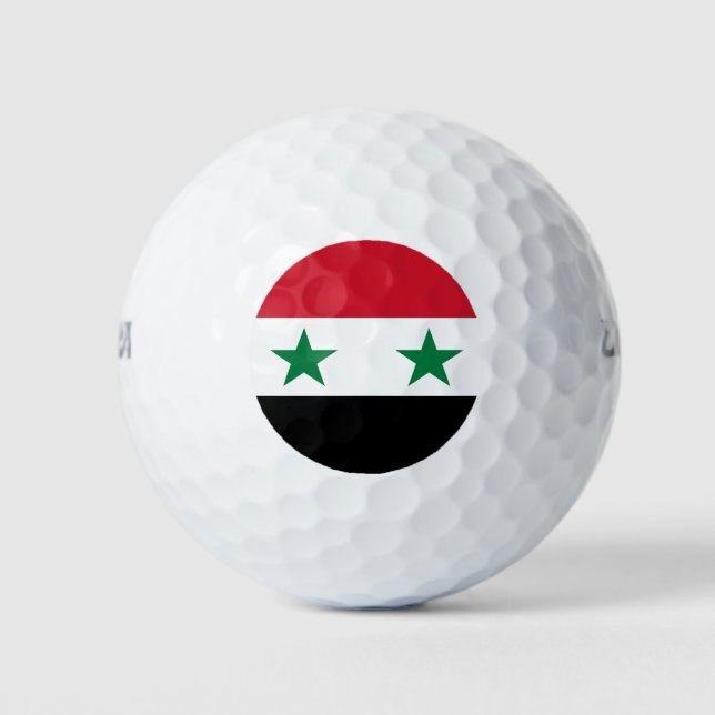Syria Old Flag Golf Balls (Front)