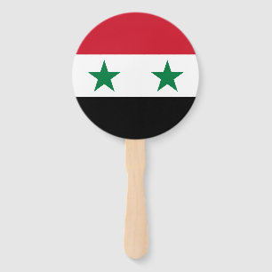 Syria Old Flag Hand Fan