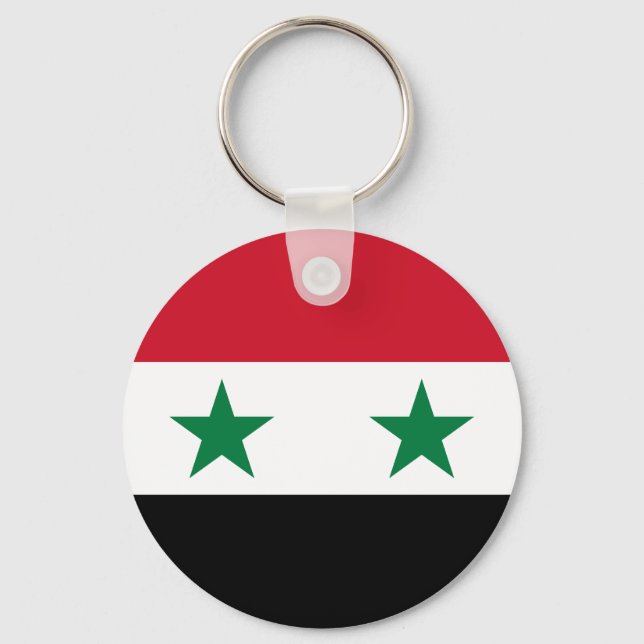 Syria Old Flag Key Ring (Front)