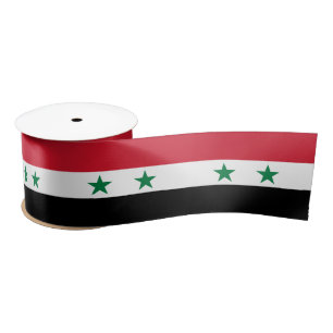 Syria Old Flag Satin Ribbon