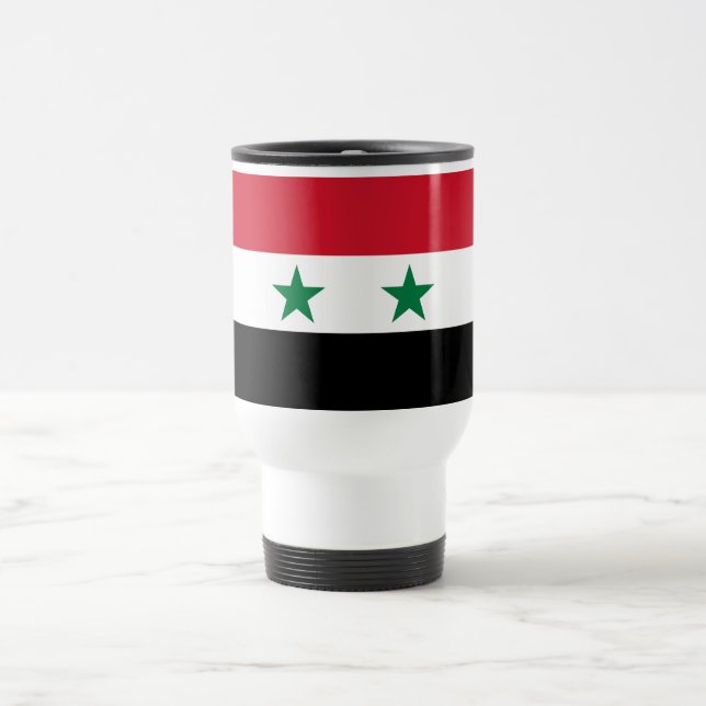 Syria Old Flag Travel Mug (Center)