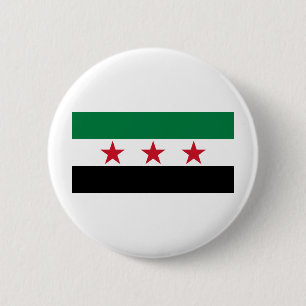 syria opposition 6 cm round badge
