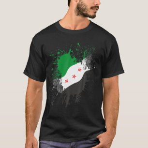Syria Revolution Green Syrian Flag Free Syria T-Shirt