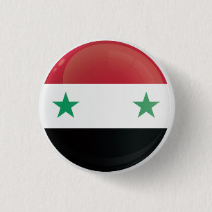 Syria  Round Icon Flag  3 Cm Round Badge