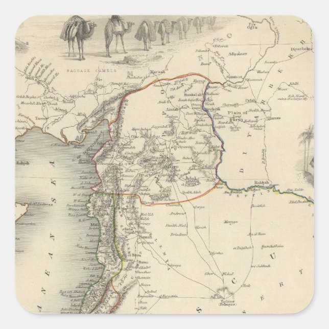 Syria Square Sticker (Front)