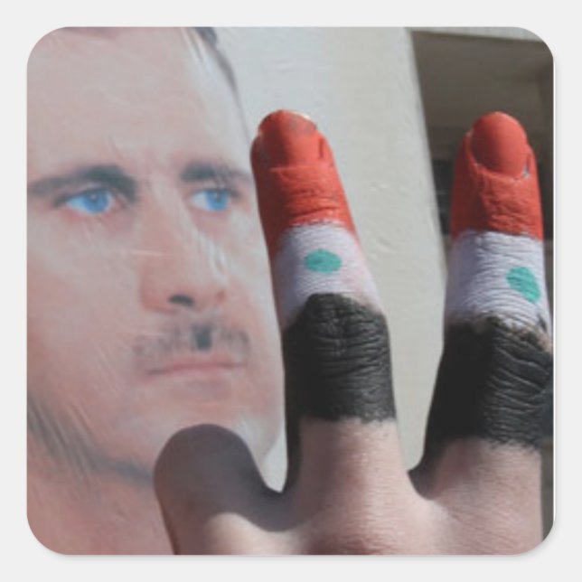 SYRIA SQUARE STICKER (Front)