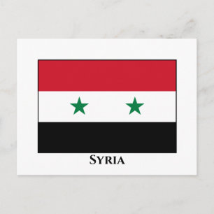 Syria (Syrian) Flag Postcard