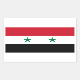 Syria/Syrian Flag Rectangular Sticker
