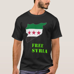 Syria,Syrian,Free syria Flag. T-Shirt
