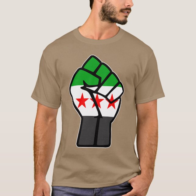 Syria,Syrian,Free syria Flag. T-Shirt (Front)