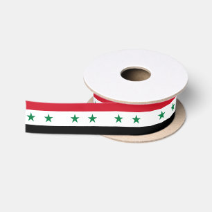 Syrian Flag Ribbon, Syria (old) Satin Ribbon