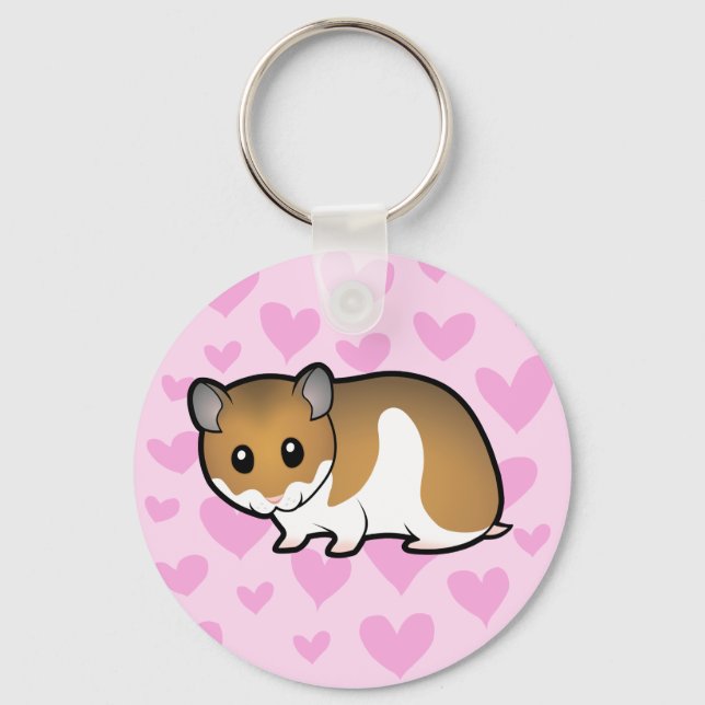 Syrian Hamster Love Key Ring (Front)