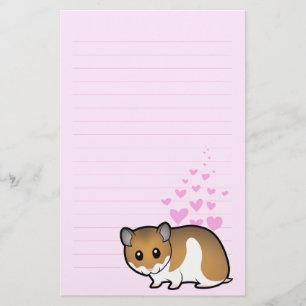 Syrian Hamster Love Stationery