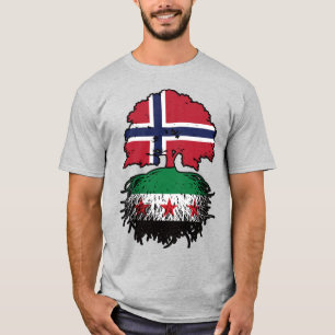 Syrian Norwegian Roots and Crown Tree T-Shirt
