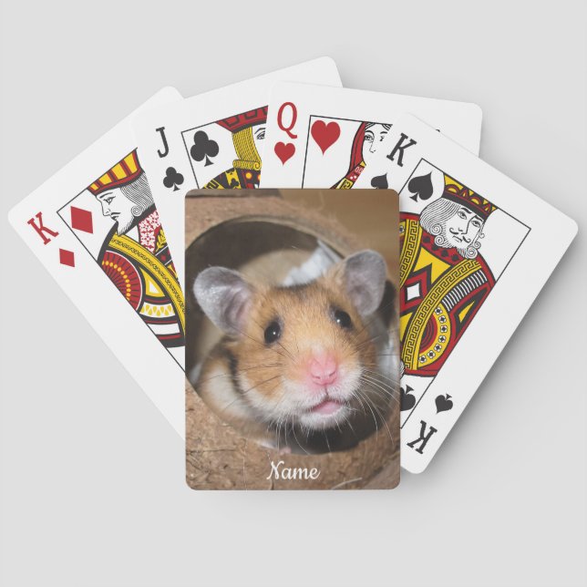 Syrian Pet Hamster - Standard Hamster - Teddy Bear Playing Cards (Back)
