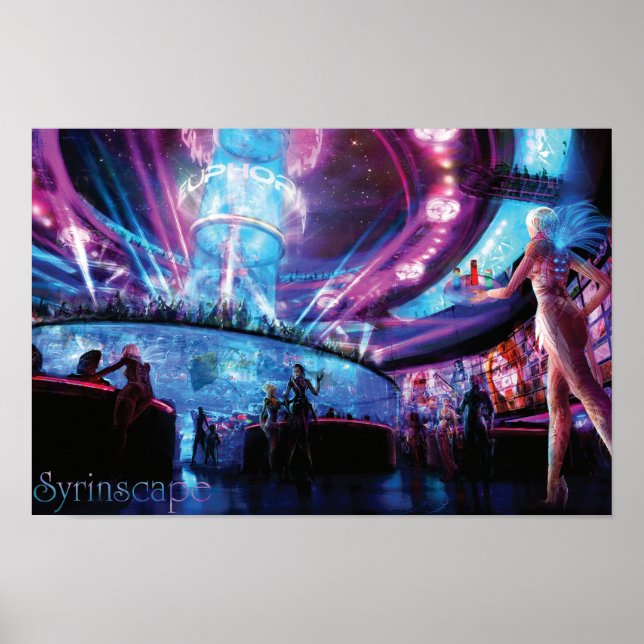 Syrinscape Cyberpunk Disco Poster (Front)