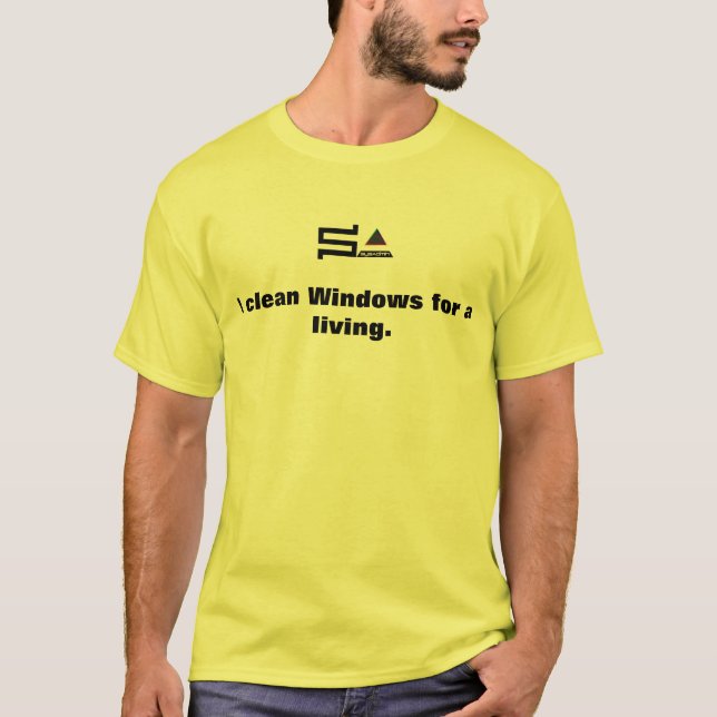 sysadmin logo t-shirt clean windows (Front)