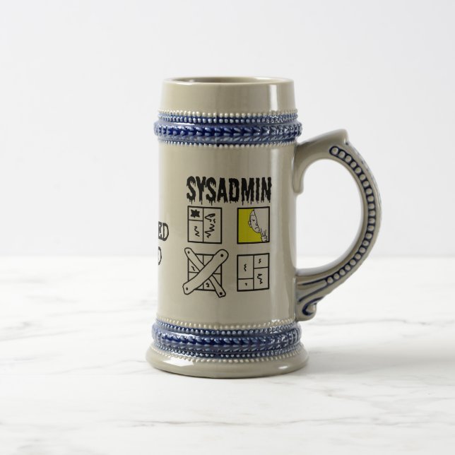 Sysadmin - System Administrator Beer Stein (Right)