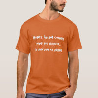 SysAdmin TShirts Orange - Server Crashed
