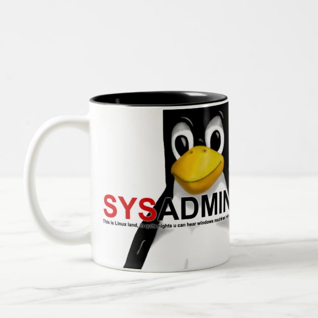 SYSADMIN Two-Tone COFFEE MUG (Left)