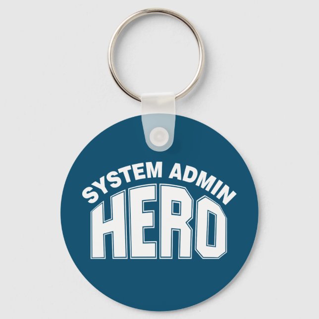System Admin Hero Key Ring (Front)