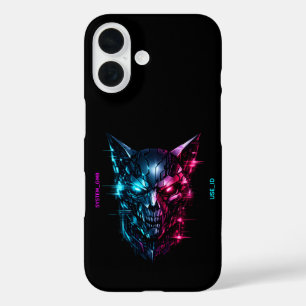SYSTEM_GMR Cyberpunk Glitch Skull Tough iPhone 16 Case
