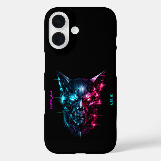 SYSTEM_GMR Cyberpunk Glitch Skull Tough iPhone 16 Case