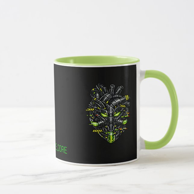 SYSTEM GMR Overclocked Cyber Heart Two-Tone Mug (Right)