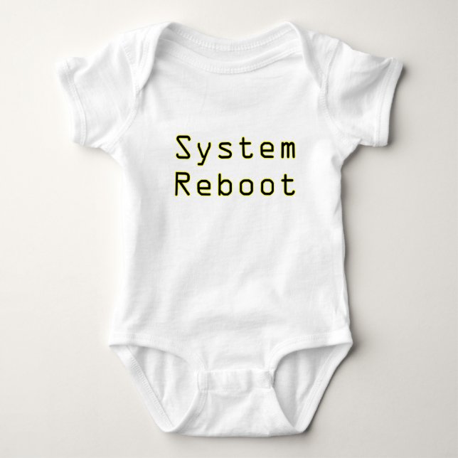 System-reboot Baby Bodysuit (Front)