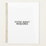 System Reboot Required 2026 Minimalist Daily  Planner<br><div class="desc">Plan your restart. A professional 2026 planner with sharp typography for those who treat every day as a clean slate for high-level execution.</div>