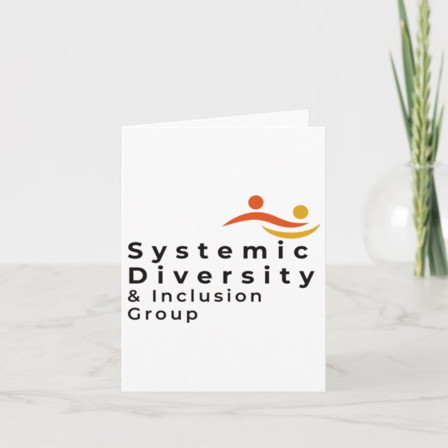 Systemic Diversity Inclusion Group Logo Design Sti Card (Front)