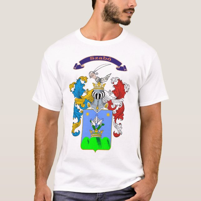 Szabo Family Hungarian Coat of Arms T-shirt (Front)