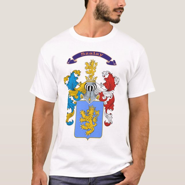 Szalay Family Hungarian Coat of Arms T-shirt (Front)