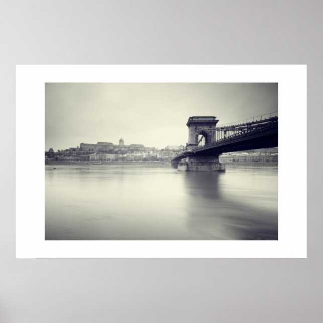 Szechenyi Chain Bridge and Royal Palace Poster (Front)