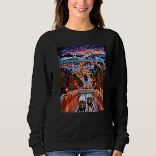 Széchenyi Chain Bridge Budapest Hungary Sweatshirt