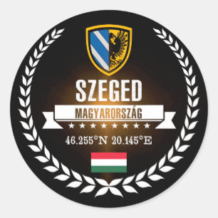 Szeged Classic Round Sticker