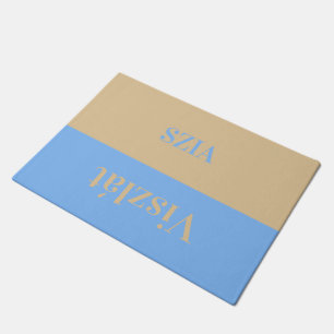Szia  - Viszlat  - greetings in Hungarian Doormat