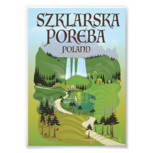 Szklarska Poreba‎ Poland travel poster