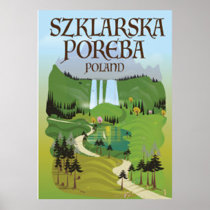 Szklarska Poreba‎ Poland travel poster