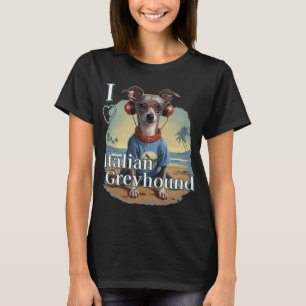 TシャツI LOVE Italian Greyhound T-Shirt