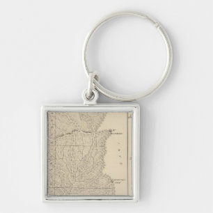 T1417S R3235E Tulare County Section Map Key Ring