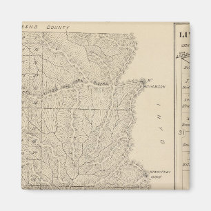 T1417S R3235E Tulare County Section Map Magnet