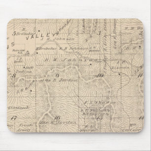 T15S R26E Tulare County Section Map Mouse Pad