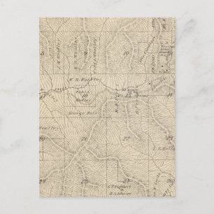 T15S R27E Tulare County Section Map Postcard