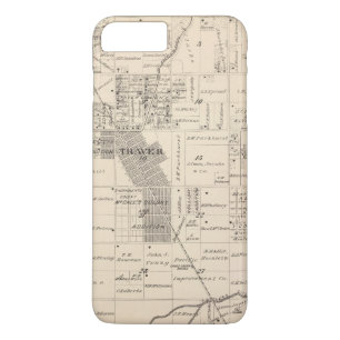 T17S R23E Tulare County Section Map iPhone 8 Plus/7 Plus Case