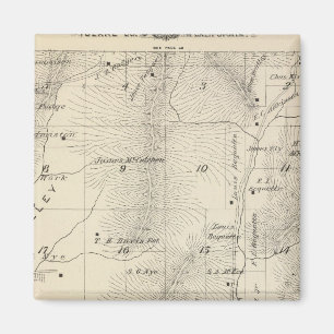 T17S R27E Tulare County Section Map Magnet
